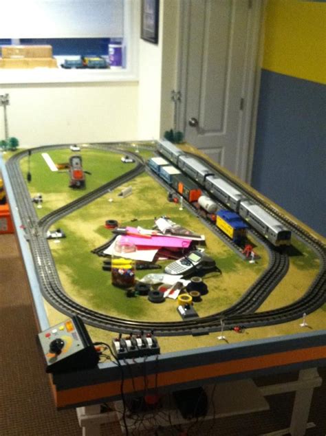 A Small Modern Layout Model Trains Model Train Table