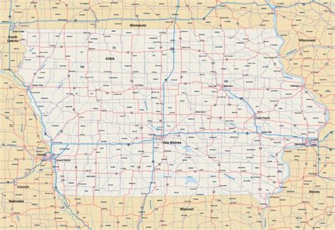 Des Moines Metro Map Digital Vector Creative Force