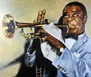 Louis Armstrong Jazz Santiago Marchante Jiménez - Artelista.com