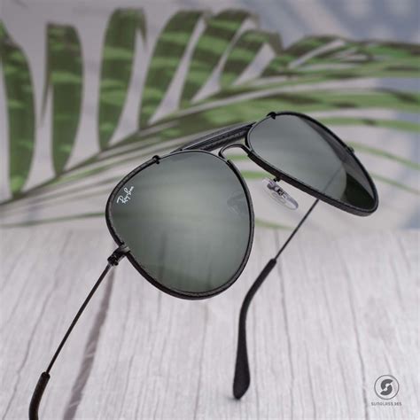 Ray Ban Rb3422q 9040 Leather Black Green