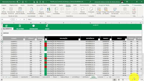 Planilha De Controle De Estoque E Vendas Lançamentos Vizual Planilhas