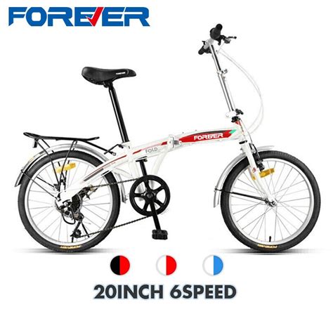Forever Foldable Bicycle 20 Inch 7 Shifting Folding Bicycle High Carbon
