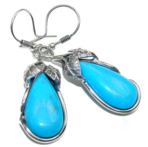 Genuine Sleeping Beauty Turquoise Sterling Silver Etsy