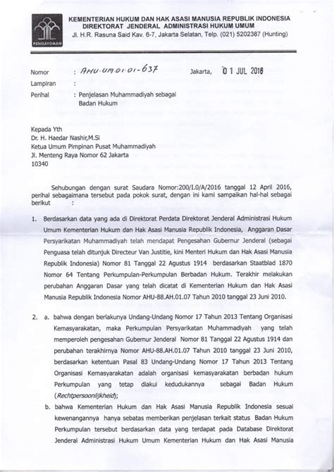 Contoh Kop Surat Muhammadiyah Gawe Cv
