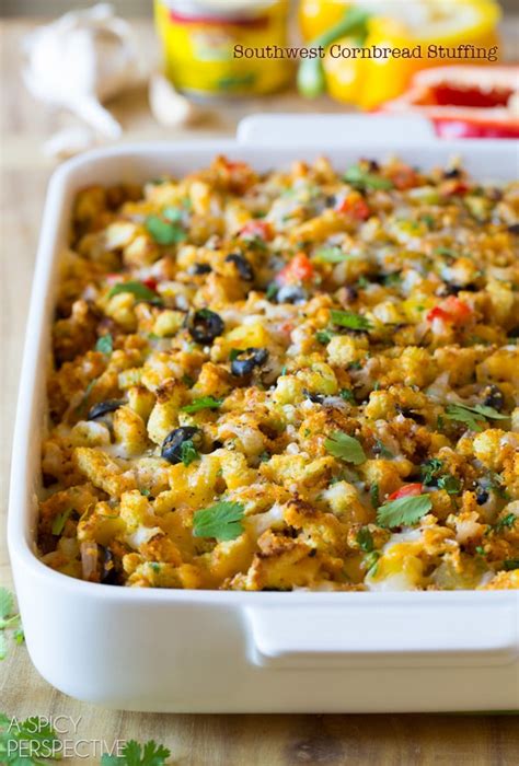 Planning a thanksgiving dinner menu can be overwhelming, especially if you are hosting and cooking your first holiday dinner. Mexican Thanksgiving Cornbread Stuffing (VIDEO) - A Spicy ...