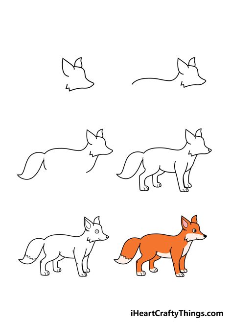 How To Draw A Baby Fox Step By Step