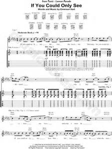 Tonic If You Could Only See Guitar Tab In Bb Minor Download And Print