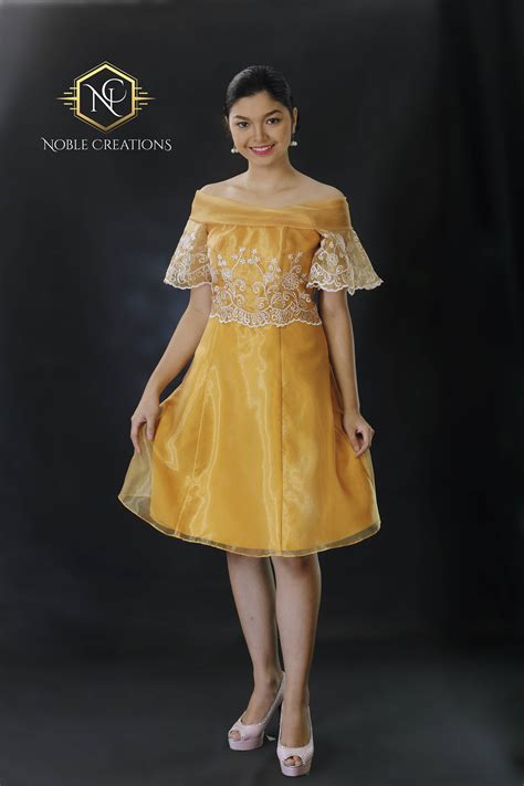 Filipiniana Dress Embroidered Mestiza Gown Filipino Barong