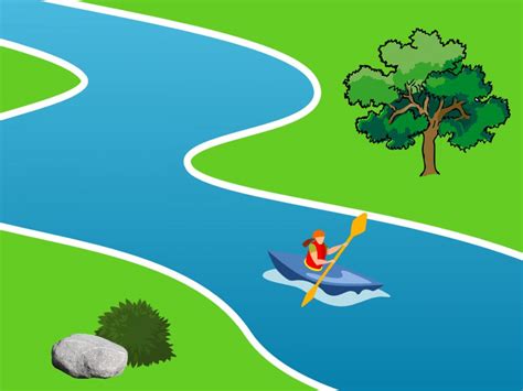 Rafting In The River Free Ppt Grounds And Powerpoint Template