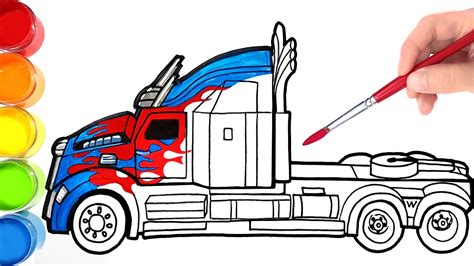 How To Draw Optimus Prime Truck Images And Photos Finder