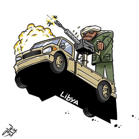 Libya War Cartoon Movement