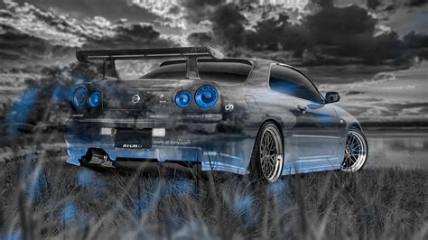 Neon Gtr R34 Wallpaper Nissan Skyline Gtr R34 Wallpapers Hd Wallpaper