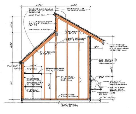 8×12 Clerestory Shed Plans And Blueprints For Storage Shed