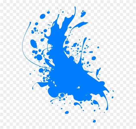 Blue Paint Splatter Png Color Splash Png Blue Transparent Png