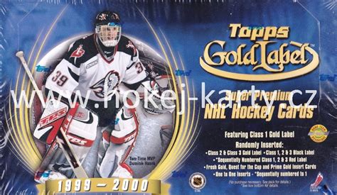 1999 00 Topps Gold Label Hockey Hobby Box Hokej Kartycz