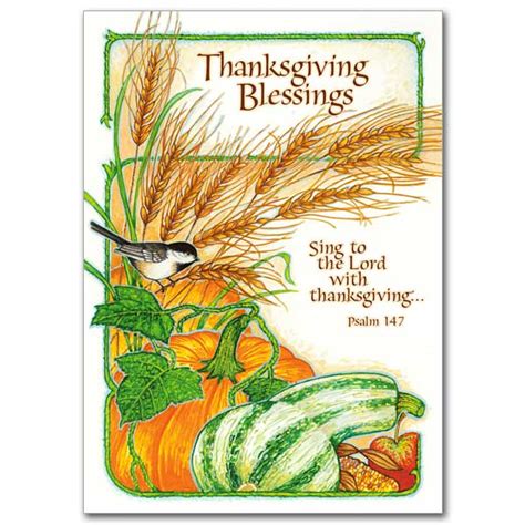 Thanksgiving Blessings Thanksgiving Card