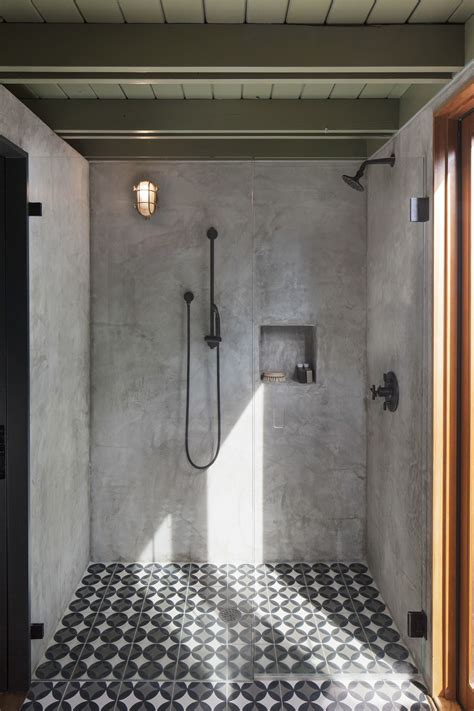Photo 9 Of 11 In Garner Pool And Casita By Elizabeth Baird Architecture… Concrete Bathroom