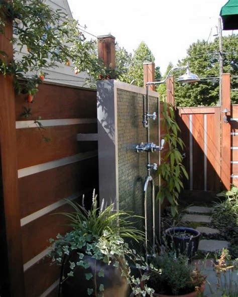 31 Easy Homemade Outdoor Shower Plans