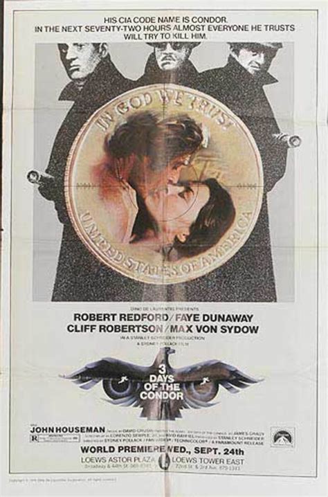 3 Days Of The Condor Original Movie Poster David Pollack Vintage Posters