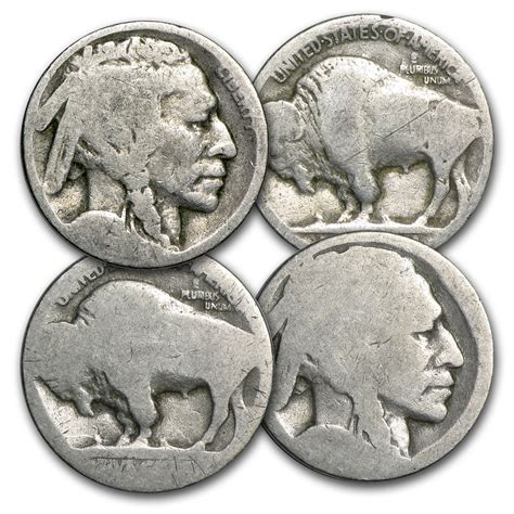 1913 1938 Buffalo Nickels No Dates