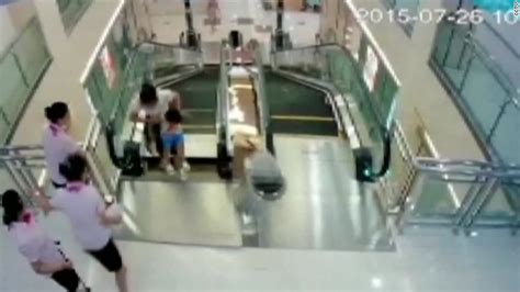 Chinese Mother Killed Riding Escalator
