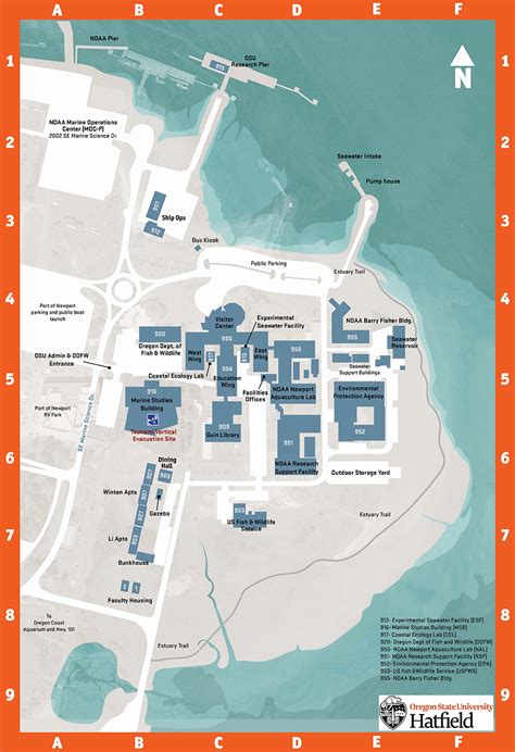 Campusmap2020v2 Hatfield Marine Science Center Oregon State