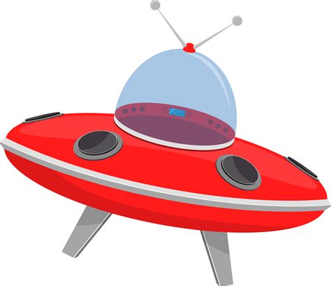 ilustração de design de clipart de conceito de nave espacial ufo