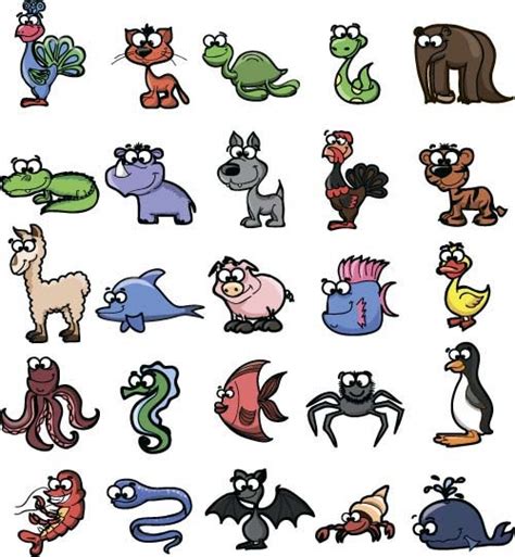 Cute Wild Animal Cartoon Style Vector Free Vector In Encapsulated Postscript Eps Eps Vector