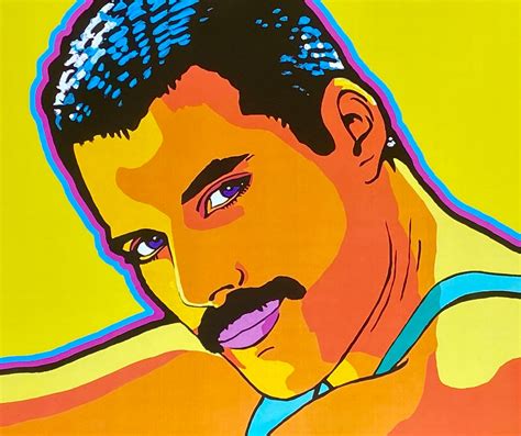 Freddie Mercury Art Print Pop Art Music Fashion Decor Etsy