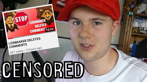 Responding To Lionmaker Censorship Youtube