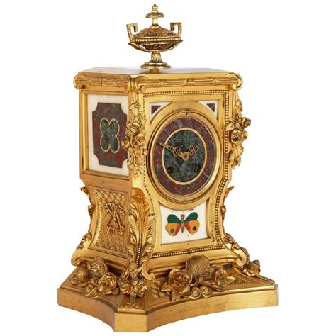 Napoleon Iii Gilt Mantel Clock By Deniere At 1stdibs