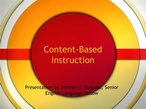 Ppt Content Based Instruction Powerpoint Presentation Free Download