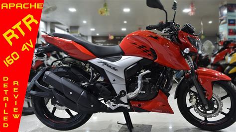 The tvs apache rtr 160 is great looking enviable mean machine. 2019 Tvs Apache RTR 160 4V || Supermoto ABS || Detailed ...
