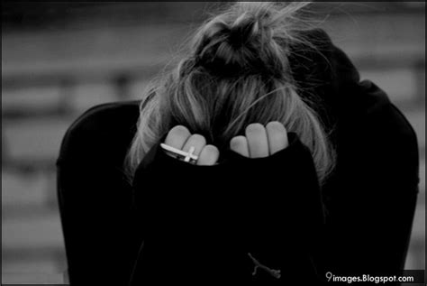 Sad Crying Girl Alone Black And White