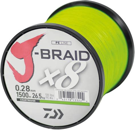 Daiwa J Braid X8 Chartreuse 1500m 0 24mm Ab 9 00 Preisvergleich Bei