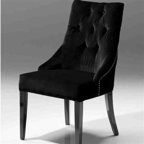 Leather black dining room chairs trends in black dining room. Black Velvet Dining Chairs - Home Furniture Design