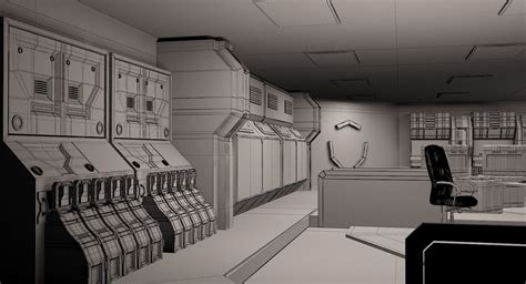 scifi laboratory 3d model cgtrader