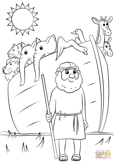 Noahs Ark Free Printable Coloring Pages Printable Templates