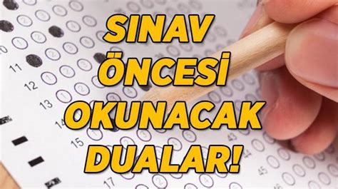 SINAV DUASI OKUNUŞU VE ANLAMI LGS sınav başarı duası Sınava