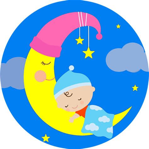 Cartoon Sleeping Moon Baby Clipart Full Size Clipart 5453276