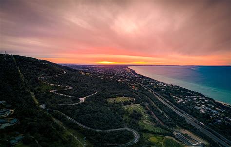 The drive to arthurs seat from melbourne is an enjoyable one. Arthurs Seat Spring Sunset - Julian Varricchio