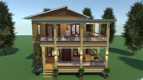 Two Storey Amakan House Design 60sqm Youtube