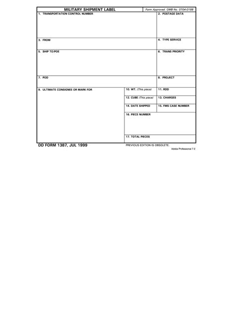 Dd Form 1387 Instructions Fill Out And Sign Online Dochub