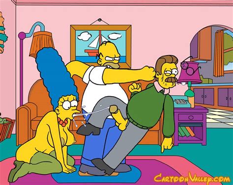 Marge Simpson Sucks Off Ned Flanders Marge Simpsons