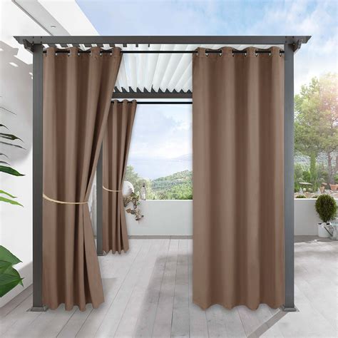 Waterproof Outdoor Indoor Blackout Curtains Drapes Patio Mildew