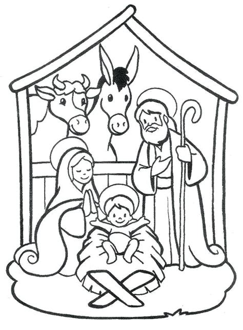 Baby Jesus Is Born Page Coloring Pages