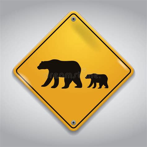 Set Sign Fun Bears Stock Illustration Illustration Of Logo 62636347