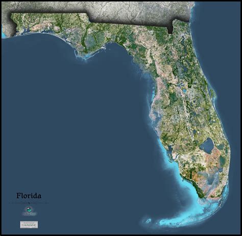 Florida Contemporary Wall Map By Outlook Maps Mapsale