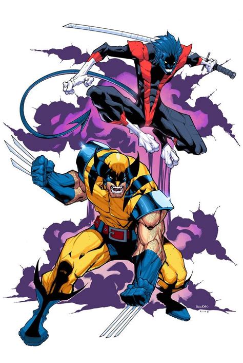 Wolverine And Nightcrawler Colors By Mike Bowden Wolverine Marvel Art