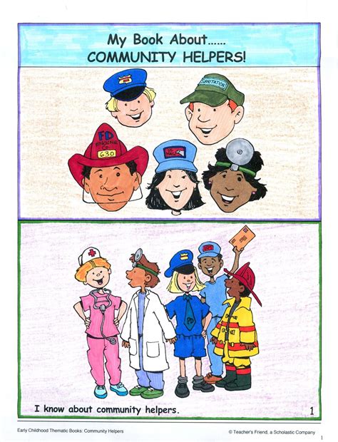 Identify Different Community Helpers And Their Importance By Creating A